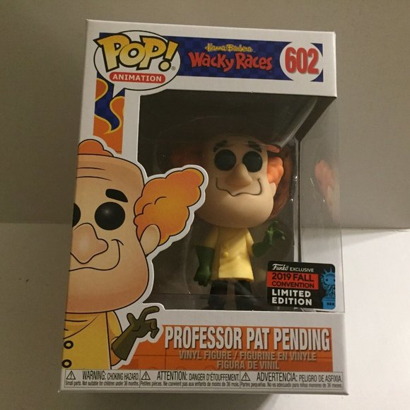 2019 NYCC Shared Hannah Barbara Wacky Races Professor Pat Pending Funko Pop - Picture 2 of 9